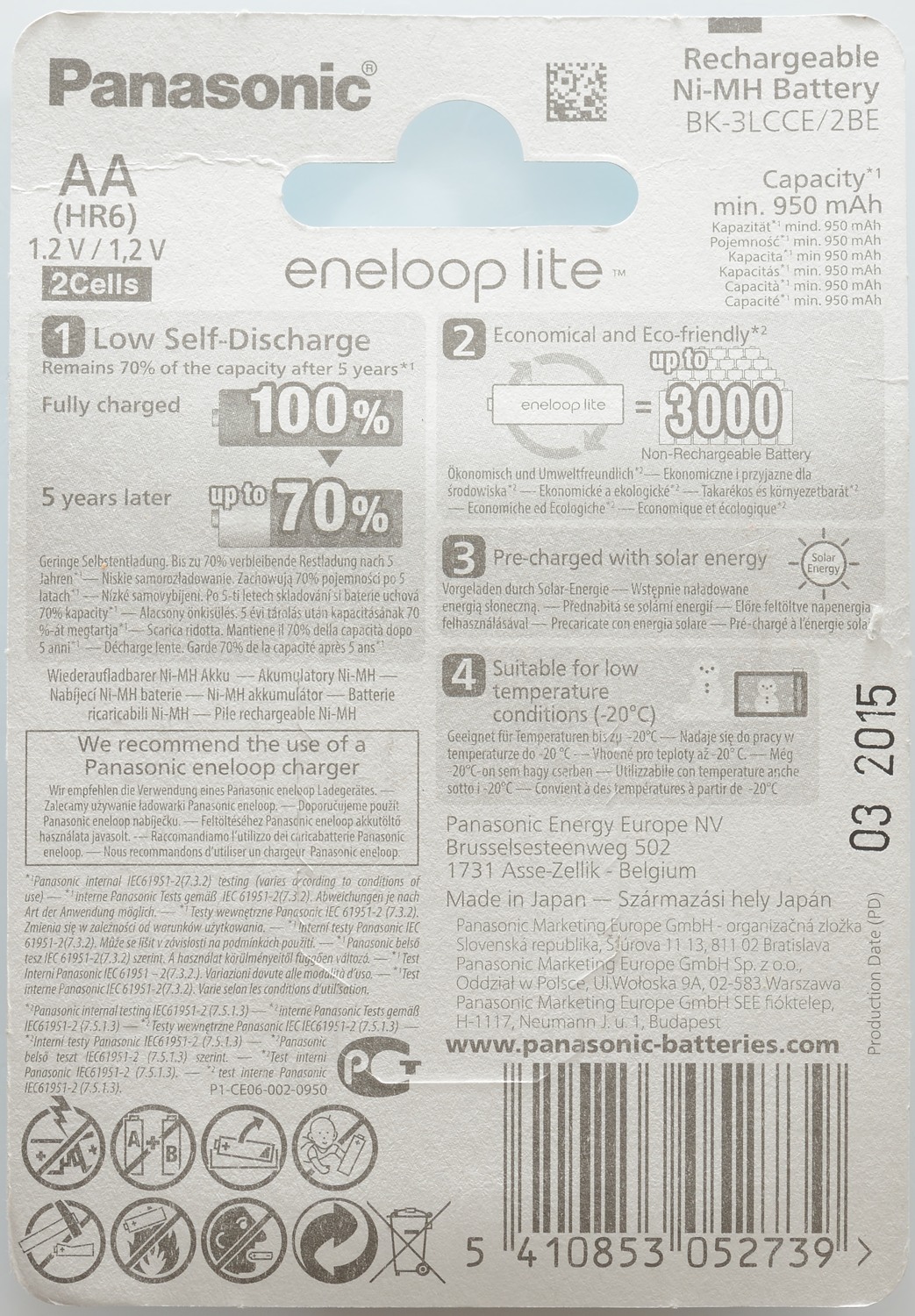 Test Of Eneloop Lite Aa Mah Bk Lcce Cyan